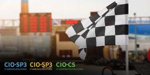 an image of a checkered flag and a raceway